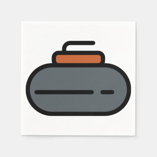 カーリング スタンダードカクテルナプキン (正面)