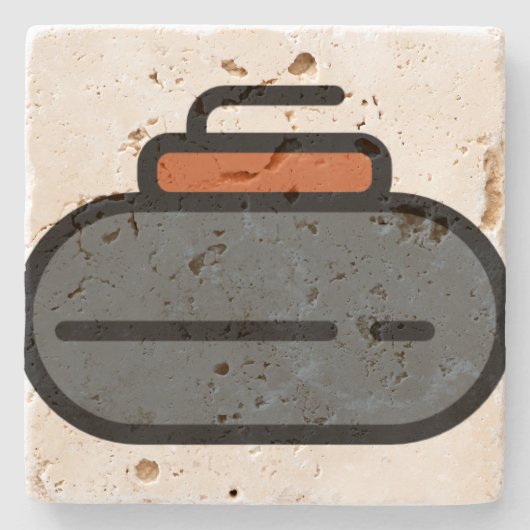 カーリング ストーンコースター (正面)