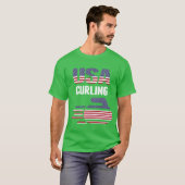 カーリング ロック ジャージ 冬 スポーツ ギフト Tシャツ (正面フル)
