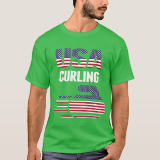 カーリング ロック ジャージ 冬 スポーツ ギフト Tシャツ