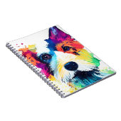 カーリンドッグ自然動物カラーアート絵画ズ ノートブック (右側)