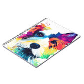カーリンドッグ自然動物カラーアート絵画ズ ノートブック (左側)