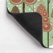 カーリーお洒落クリスマスツリーウィンターワンダーランド マウスパッド (コーナー)