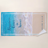 カーリーウェーブズビーチタオル ビーチタオル (正面)