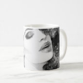 カーリーグレース：ファッション水カラー美しい コーヒーマグカップ (正面右)