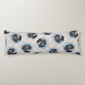 カーリーコーテッド絵を描レトリバーのオリジナルドッグアート ボディピロー (裏面)