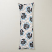 カーリーコーテッド絵を描レトリバーのオリジナルドッグアート ボディピロー (裏面 (縦))