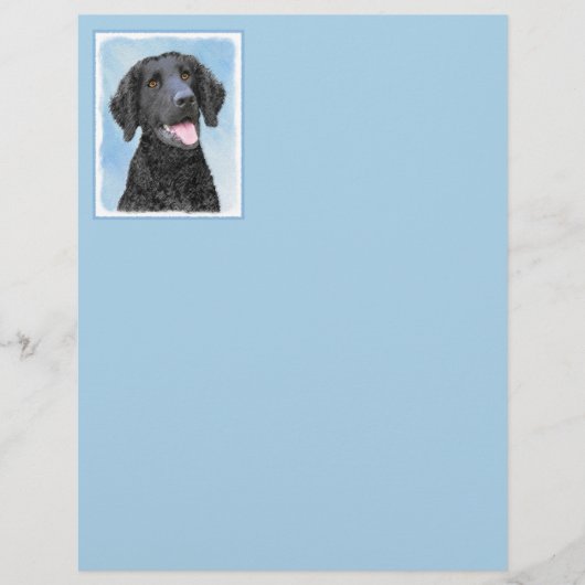 カーリーコーテッド絵画リトリエバー – Dog Art (正面)