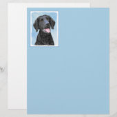 カーリーコーテッド絵画リトリエバー – Dog Art (正面/裏面)