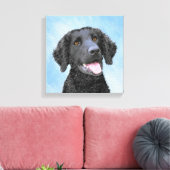 カーリーコーテッド絵画リトリエバー – Dog Art キャンバスプリント (インサイチュ (リビング))