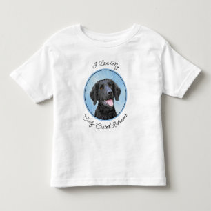カーリーコーテッド絵画リトリエバー – Dog Art トドラーTシャツ
