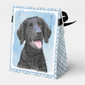 カーリーコーテッド絵画リトリエバー – Dog Art フェイバーボックス (裏面サイド)