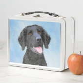 カーリーコーテッド絵画リトリエバー – Dog Art メタルランチボックス (インサイチュ)