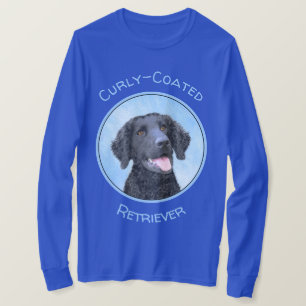 カーリーコーテッド絵画リトリエバー – Dog Art Tシャツ