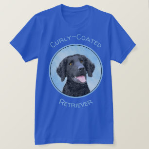 カーリーコーテッド絵画リトリエバー – Dog Art Tシャツ