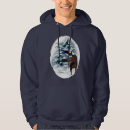カーリーコートされたレトリエバーのクリスマスプレゼント パーカ