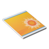 カーリーサンシャインカスタマイズ可能デザイン ノートパッド (アングル)