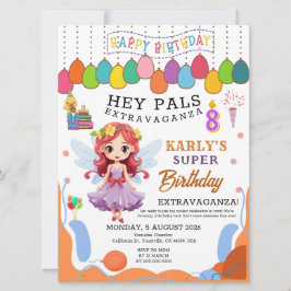 カーリーズフェアリープリンセス8th誕生日招待状 招待状