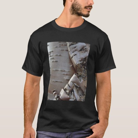 カーリーバーチの樹皮 ラスティック Tシャツ (正面)