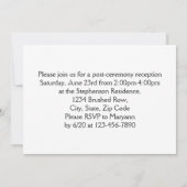 カーリーブラシスクリプト卒業写真 卒業 招待状 (裏面)