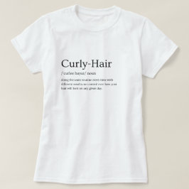 カーリーヘアの定義 ヘアタイプ グラフィックTシャツ Tシャツ