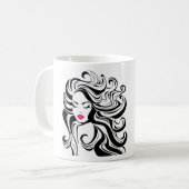 カーリーヘアー コーヒーマグカップ (正面左)