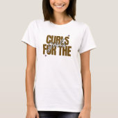 カーリーヘア愛を込めて "Curls for the Girl" Tシャツ (正面)