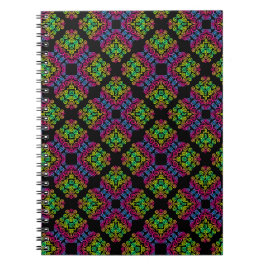 カーリーレインボーパターンノート ノートブック