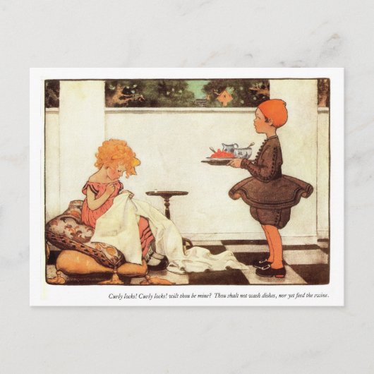 カーリーロック子供部屋韻 ポストカード (正面)