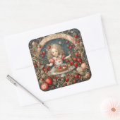 カーリーロック、カーリーロック子供部屋韻 スクエアシール (封筒)