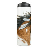 カーリー威厳のあるホースby Bihrle タンブラー (正面)