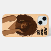 カーリー誇りを持ったガール Case-Mate iPhoneケース (裏面 (横))