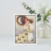 カーリー髪のベビーと母はアグネス・リチャードソン ポストカード (スタンド正面)