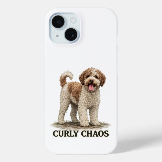 カーリー・カオス・ラゴット・ロマニョーロ Case-Mate iPhoneケース (裏面)