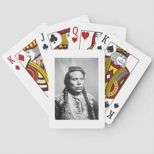 カーリー、カラス族、カスターの斥候の一人 トランプ (裏面)