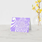 カールおよび渦巻-タマキビ カード (黄色い花)