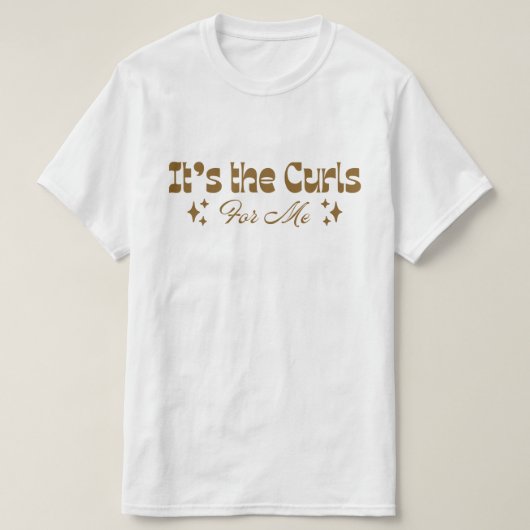 "カールが好き" カールヘアラブTシャツ Tシャツ (デザイン正面)