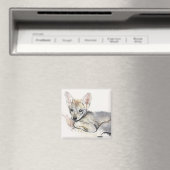 カールしたアラビアンウルフアップ2009 マグネット (インサイチュ (食洗機))