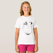 カールしたインクの猶予 Tシャツ (正面フル)