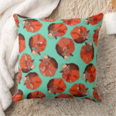 カールしたフォックスポルカミント クッション (ブランケット)