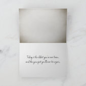 カールした古い納屋の写真 カード (内部)