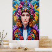 カールした髪の王女 ポスター (キッチン)