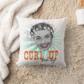 カールし、ヴィンテージのグラフィックの装飾用クッションを染めて下さい クッション (ブランケット)