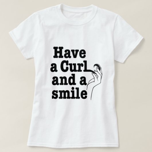 カールとスマイルTシャツがある Tシャツ (デザイン正面)