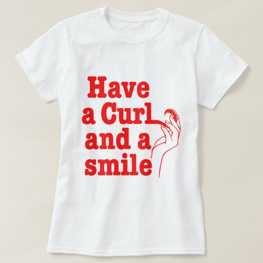 カールとスマイルTシャツがある Tシャツ (デザイン正面)