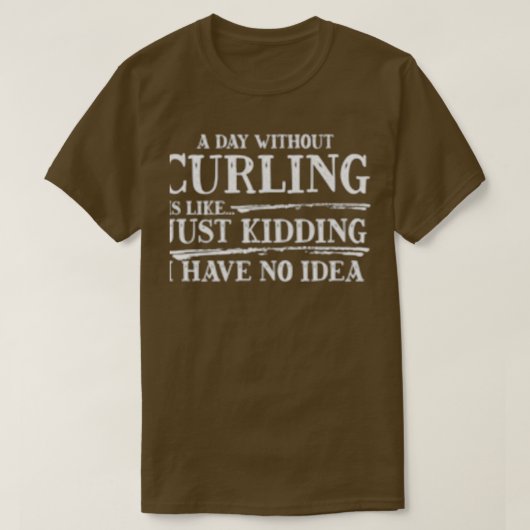 カールのない日は次の通り Tシャツ (デザイン正面)