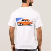 カールのオレンジ57 Chevy Tシャツ (裏面)