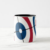 カールの家のコーヒー・マグ-赤か青 ツートーンマグカップ (中央)