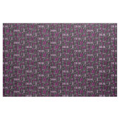 カールの専門語の生地-紫色および黒いサングリエ ファブリック (ヤード)