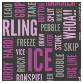 カールの専門語の生地-紫色および黒いサングリエ ファブリック (クローズアップ)